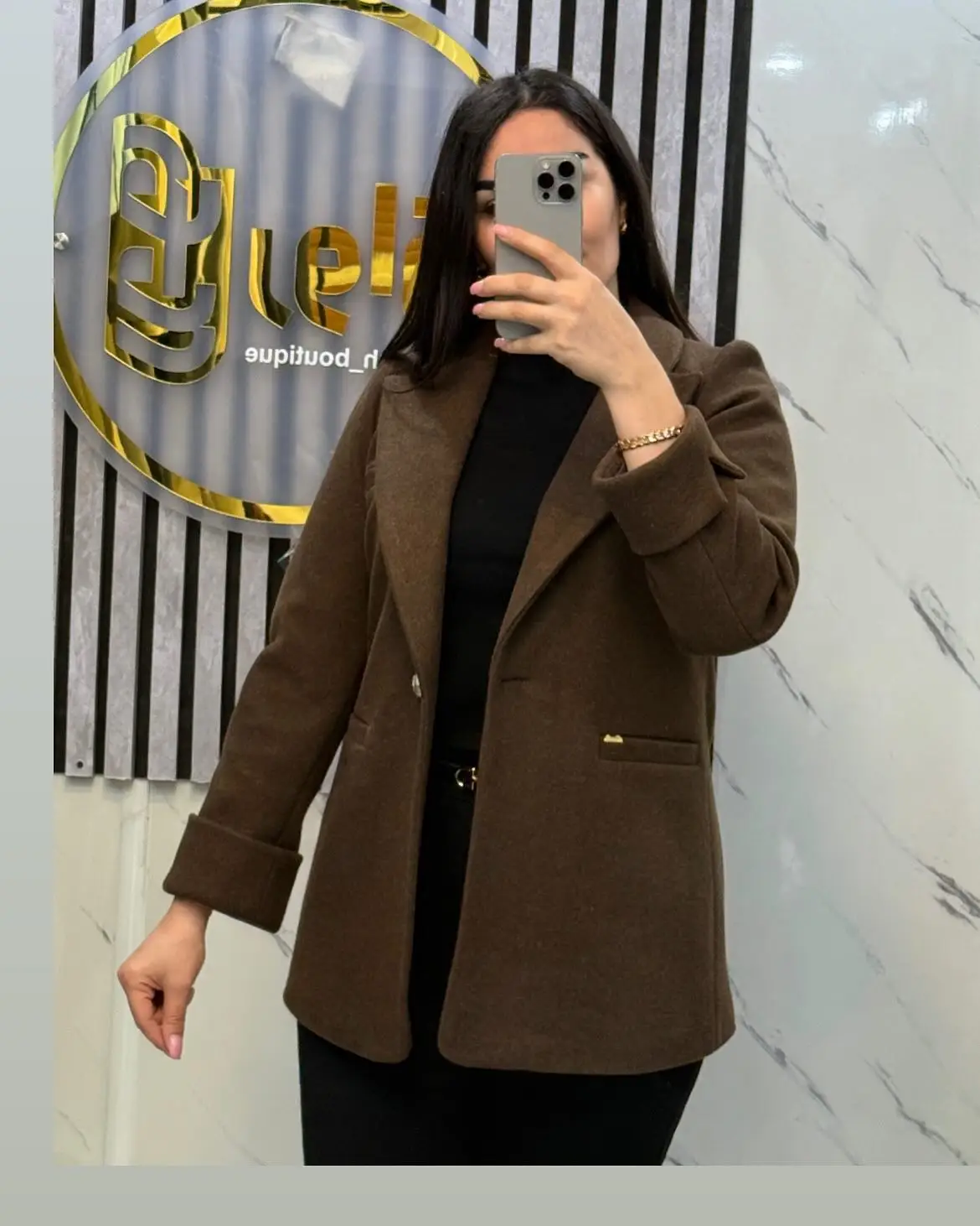 پالتو کتی فوتر قهوه‌ای